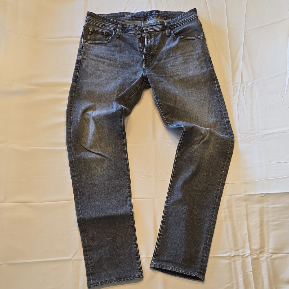 AG Adriano Goldschmied Men's Slim Jeans in Gray